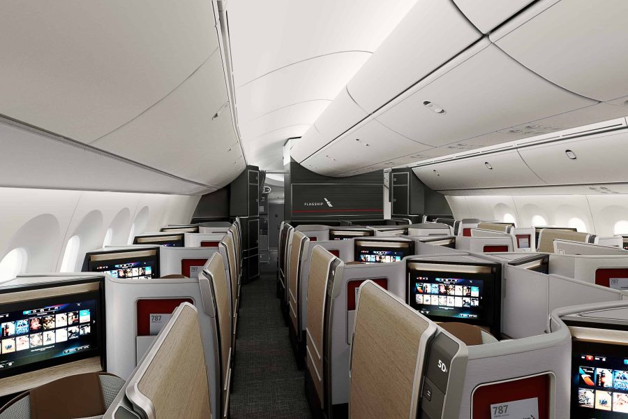 B787 B Class 07 AA business class