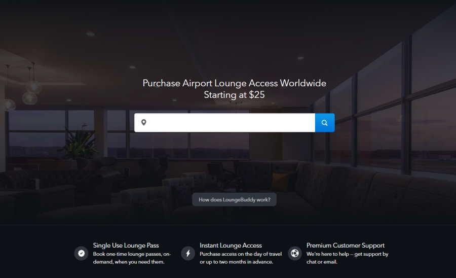 LoungeBuddy offers access to more than 2,000 lounges around the world.